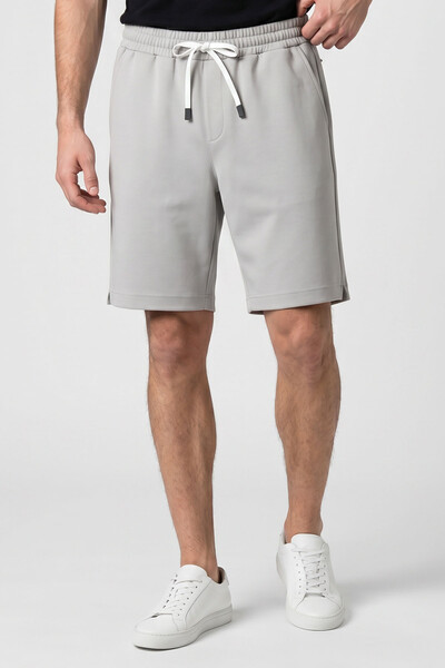 TOMMYLIFE - Tommylife Toptan Taş Standart Fit Basic Arka Cepli Erkek Şort - 81314