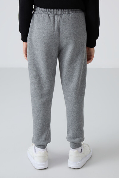 Tommylife Wholesale 7-15 Age Jogger Standard Fit Boys' Sweatpants 11224 Gray Melange - Thumbnail