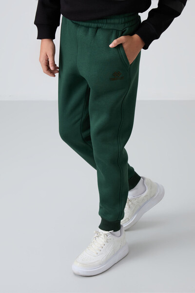 Tommylife Wholesale 7-15 Age Jogger Standard Fit Boys' Sweatpants 11224 Pine Green - Thumbnail