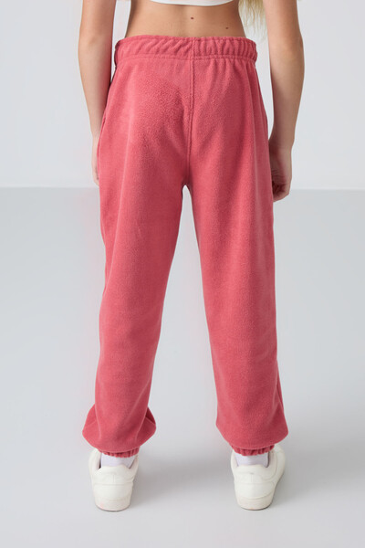 Tommylife Wholesale 7-15 Age Jogger Standard Fit Girls Sweatpants 75155 Wild Rose - Thumbnail