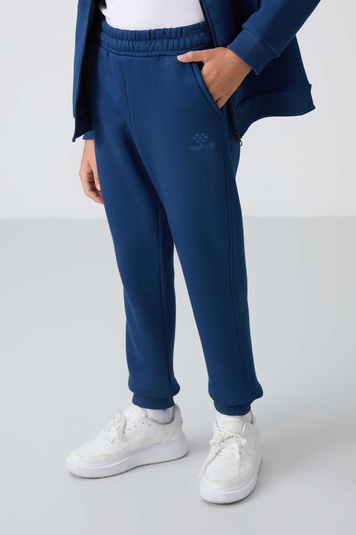Tommylife Wholesale 7-15 Age Stand Collar Boys' Tracksuit Set 11256 Parliament - 3