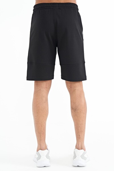 Tommylife Wholesale Alec Standard Fit Basic Men's Shorts 81243 Black - Thumbnail