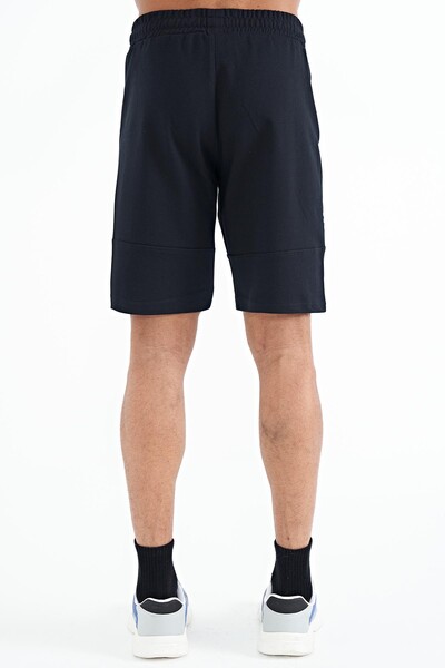 Tommylife Wholesale Alec Standard Fit Basic Men's Shorts 81243 Navy Blue - Thumbnail