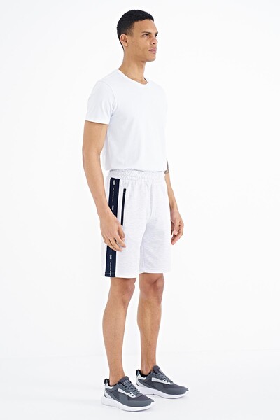 Tommylife Wholesale Alfred Snow Marl Standard Fit Men's Shorts - 81244 - Thumbnail