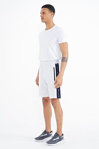 Tommylife Wholesale Alfred Snow Marl Standard Fit Men's Shorts - 81244 - Thumbnail