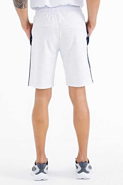 Tommylife Wholesale Alfred Snow Marl Standard Fit Men's Shorts - 81244 - Thumbnail