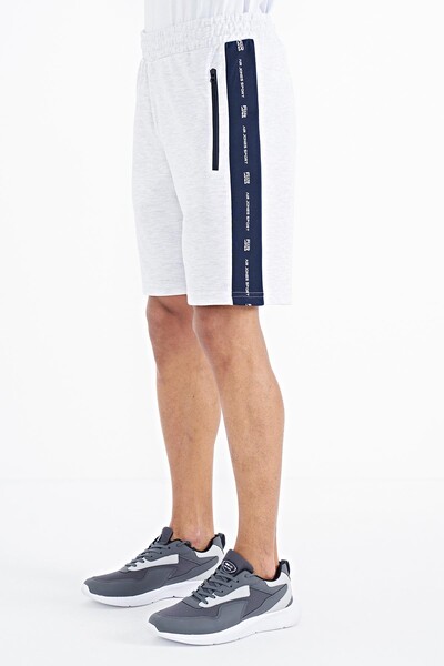 Tommylife Wholesale Alfred Snow Marl Standard Fit Men's Shorts - 81244 - Thumbnail