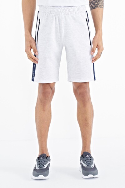 Tommylife Wholesale Alfred Snow Marl Standard Fit Men's Shorts - 81244 - Thumbnail