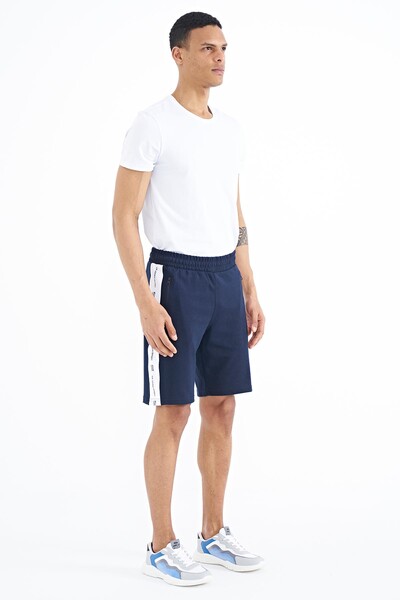 Tommylife Wholesale Alfred Standard Fit Men's Shorts 81244 Indigo - Thumbnail