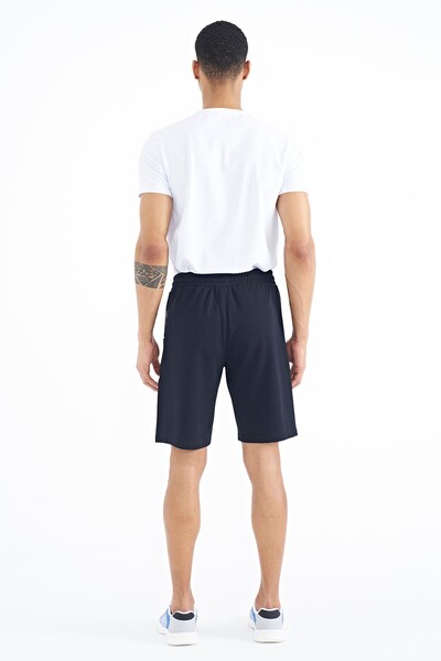 Tommylife Wholesale Alfred Standard Fit Men's Shorts 81244 Navy Blue - Thumbnail