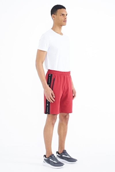 Tommylife Wholesale Alfred Standard Fit Men's Shorts 81244 Red - Thumbnail