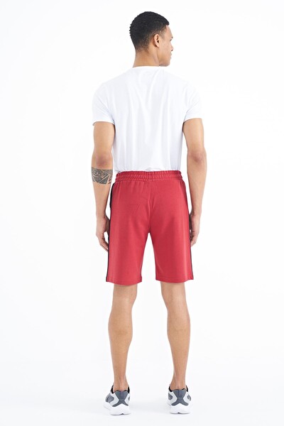 Tommylife Wholesale Alfred Standard Fit Men's Shorts 81244 Red - Thumbnail