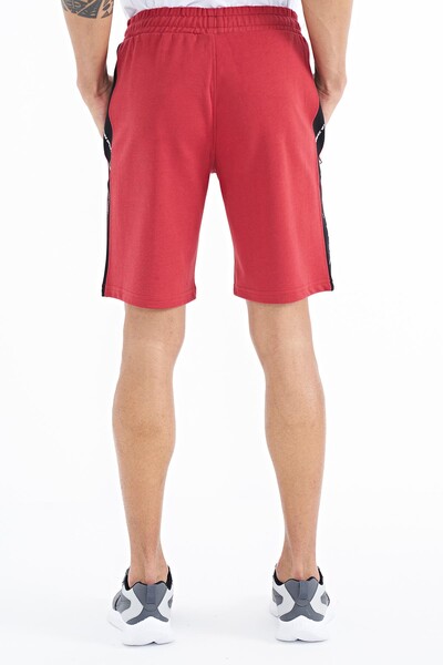 Tommylife Wholesale Alfred Standard Fit Men's Shorts 81244 Red - Thumbnail