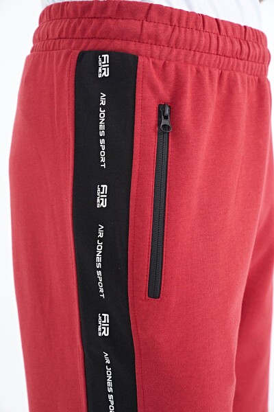 Tommylife Wholesale Alfred Standard Fit Men's Shorts 81244 Red - Thumbnail