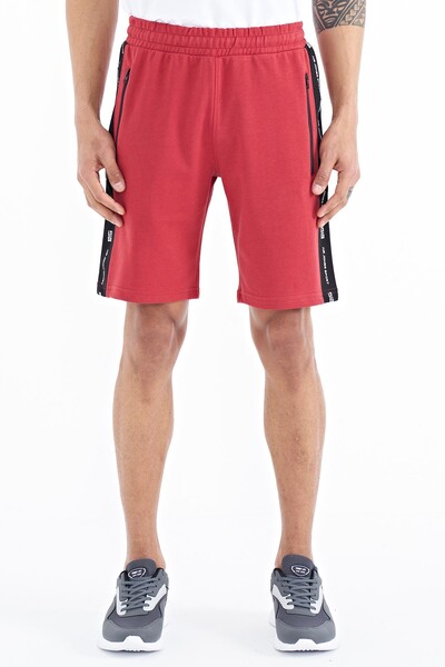 Tommylife Wholesale Alfred Standard Fit Men's Shorts 81244 Red - Thumbnail