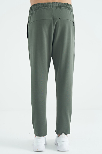 Tommylife Wholesale Almond Green Pocketed Standard Fit Men's Sweatpants - 84967 - Thumbnail