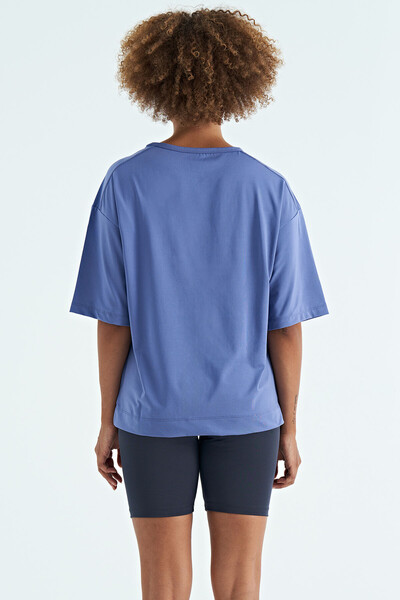 Tommylife Wholesale Amethyst Crew Neck Oversize Women's T-Shirt - 97263 - Thumbnail