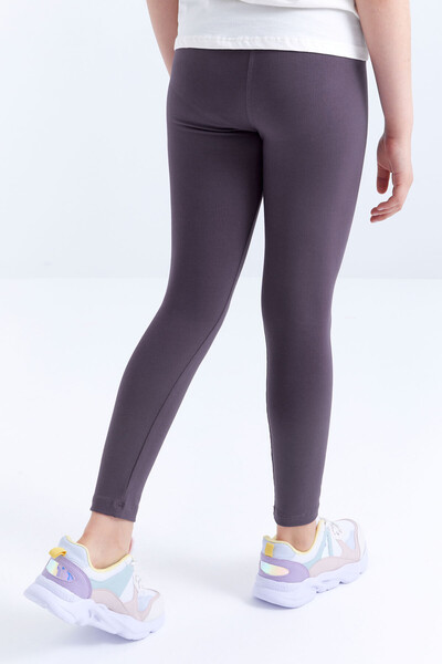 Tommylife Wholesale Amethyst High Waisted Skinny Leg Girl's Leggings - 75047 - Thumbnail
