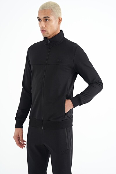 Tommylife Wholesale Anton Standard Fit Basic Men's Tracksuit Set 85178 Black - Thumbnail