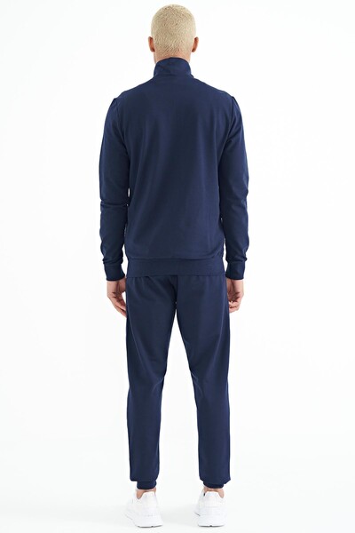 Tommylife Wholesale Anton Standard Fit Basic Men's Tracksuit Set 85178 Indigo - Thumbnail