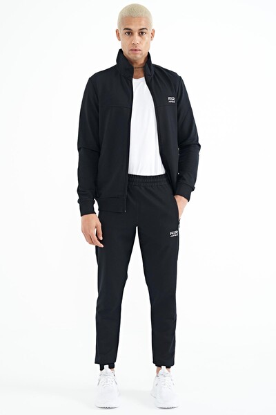 Tommylife Wholesale Anton Standard Fit Basic Men's Tracksuit Set 85178 Navy Blue - Thumbnail