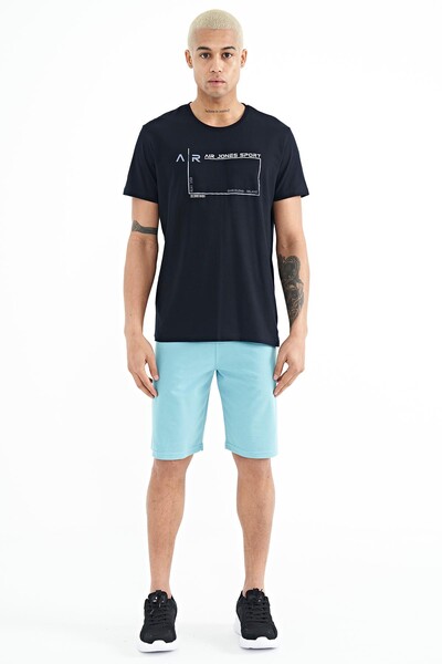 Tommylife Wholesale Antony Standard Fit Men's Shorts 81247 Light Blue - Thumbnail