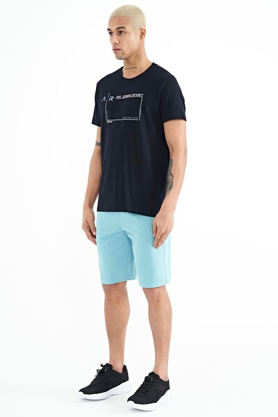 Tommylife Wholesale Antony Standard Fit Men's Shorts 81247 Light Blue - Thumbnail