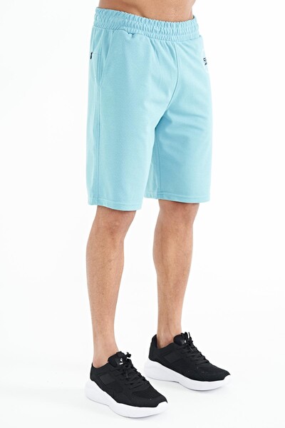 Tommylife Wholesale Antony Standard Fit Men's Shorts 81247 Light Blue - Thumbnail