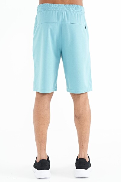 Tommylife Wholesale Antony Standard Fit Men's Shorts 81247 Light Blue - Thumbnail