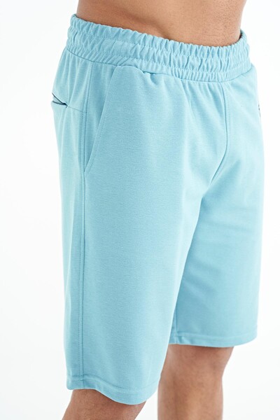 Tommylife Wholesale Antony Standard Fit Men's Shorts 81247 Light Blue - Thumbnail