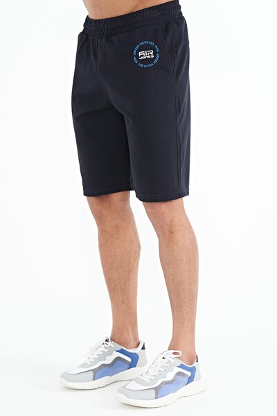 Tommylife Wholesale Antony Standard Fit Men's Shorts 81247 Navy Blue - Thumbnail