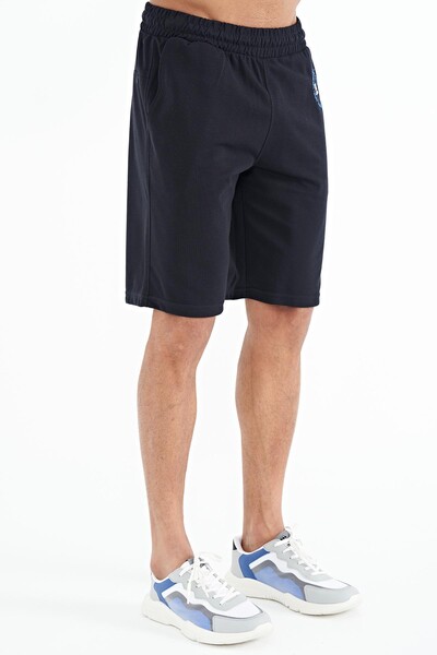 Tommylife Wholesale Antony Standard Fit Men's Shorts 81247 Navy Blue - Thumbnail