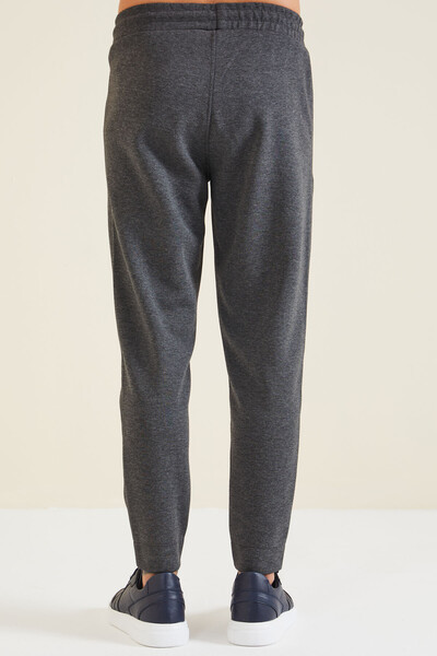 Tommylife Wholesale Barry Standard Fit Jogger Men's Sweatpants 84984 Anthracite Melange - Thumbnail