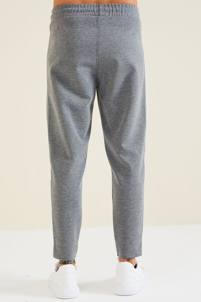 Tommylife Wholesale Barry Standard Fit Jogger Men's Sweatpants 84984 Gray Melange - Thumbnail