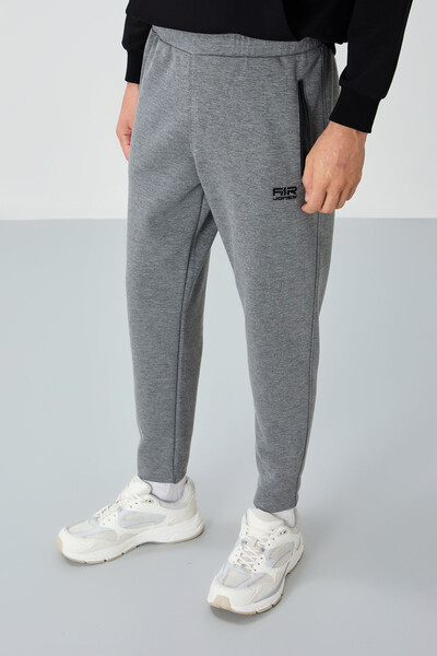 Tommylife Wholesale Barry Standard Fit Jogger Men's Sweatpants 84984 Gray Melange - Thumbnail