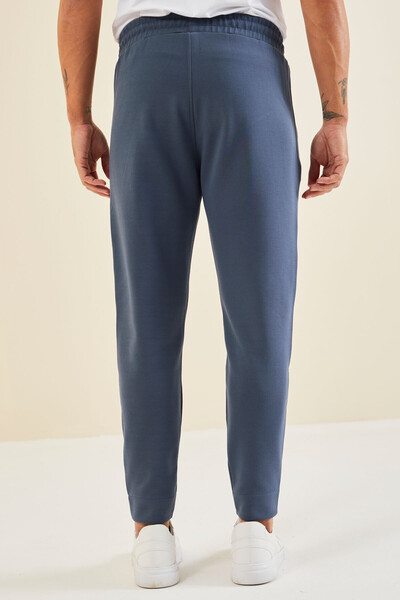 Tommylife Wholesale Barry Standard Fit Jogger Men's Sweatpants 84984 Petrol Blue - Thumbnail