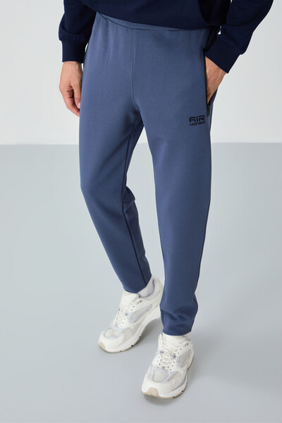 Tommylife Wholesale Barry Standard Fit Jogger Men's Sweatpants 84984 Petrol Blue - Thumbnail