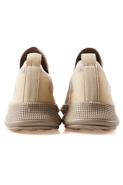 Tommylife Wholesale Beige High Platform Men's Sneakers - 89120 - Thumbnail