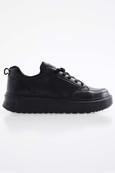 Tommylife Wholesale Black Comfy Women's Sneakers - 89105 - Thumbnail