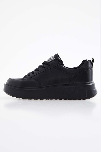 Tommylife Wholesale Black Comfy Women's Sneakers - 89105 - Thumbnail