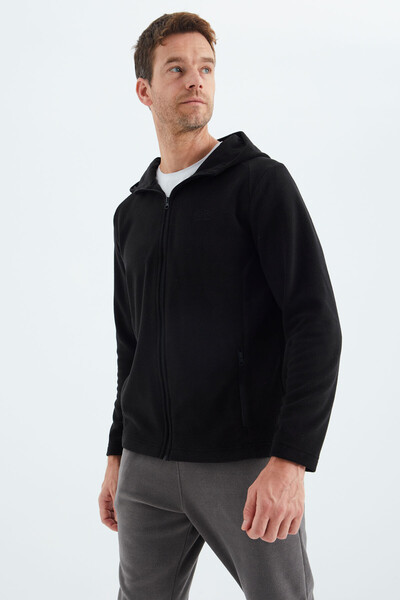Tommylife Wholesale Black Connell Comfy Fleece Men's Sweatshirt - 88313 - Thumbnail