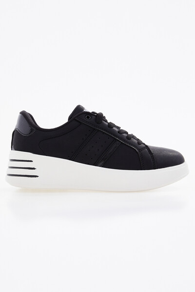 Tommylife Wholesale Black Daily Women's Sneakers - 89071 - Thumbnail