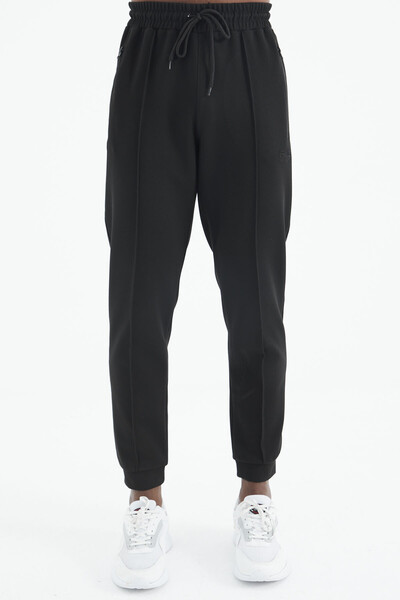 Tommylife Wholesale Black Darian Jogger Men's Sweatpants - 82113 - Thumbnail
