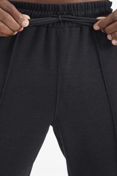 Tommylife Wholesale Black Darian Men's Jogger Sweatpants - 82113 - Thumbnail