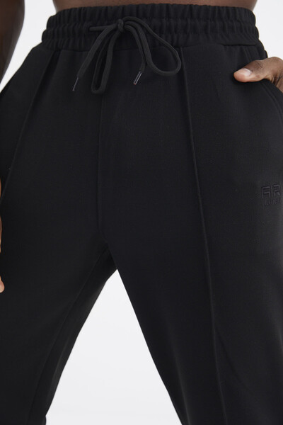 Tommylife Wholesale Black Davin Jogger Men's Sweatpants - 82114 - Thumbnail