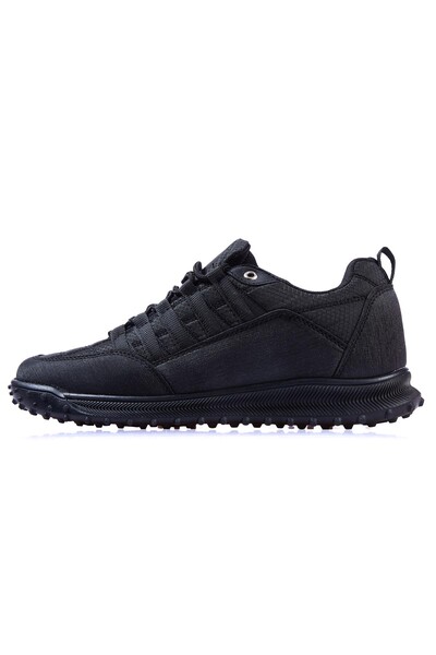 Tommylife Wholesale Black Faux Leather Men's Sneakers - 89114 - Thumbnail