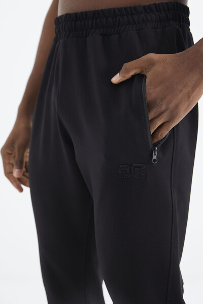 Tommylife Wholesale Black Harold Jogger Men's Sweatpants - 82112 - Thumbnail