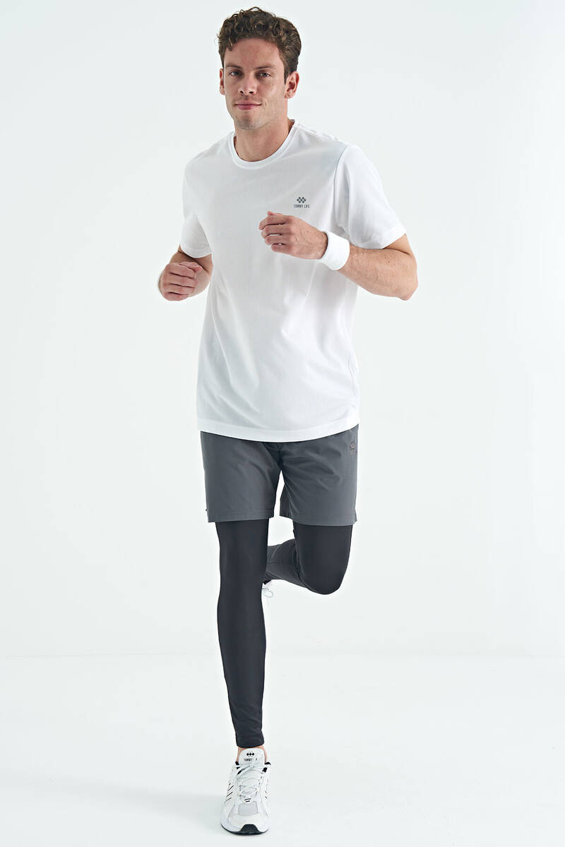 TOMMYLIFE - Tommylife Wholesale Black High Waist Slim Fit Active Sports Men's Legging - 84988