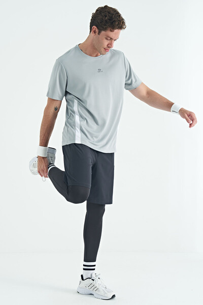 Tommylife Wholesale Black High Waist Slim Fit Active Sports Men's Legging - 84989 - Thumbnail