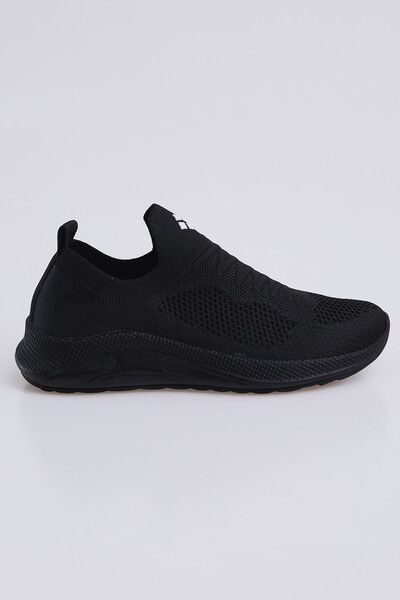 Tommylife Wholesale Black Laceless Women's Sneakers - 89207 - Thumbnail